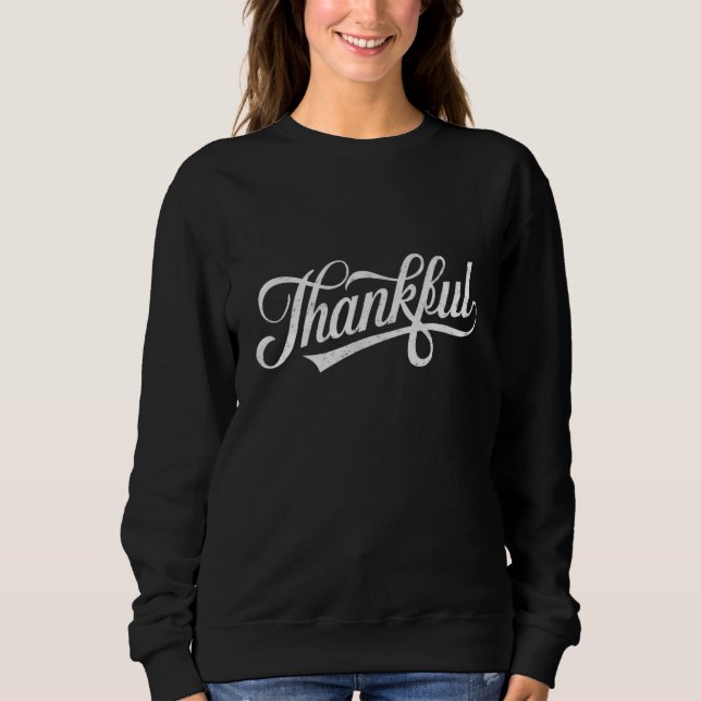 Sweatshirt Vintage Thanksgiving Cadeau d'automne (Devant)