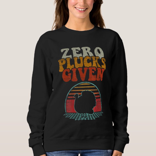 Sweatshirt Vintage Turkey Zero Plucks Given Friendsgiving Tha (Devant)