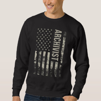 Sweatshirt Vintage US American Flag Archivist
