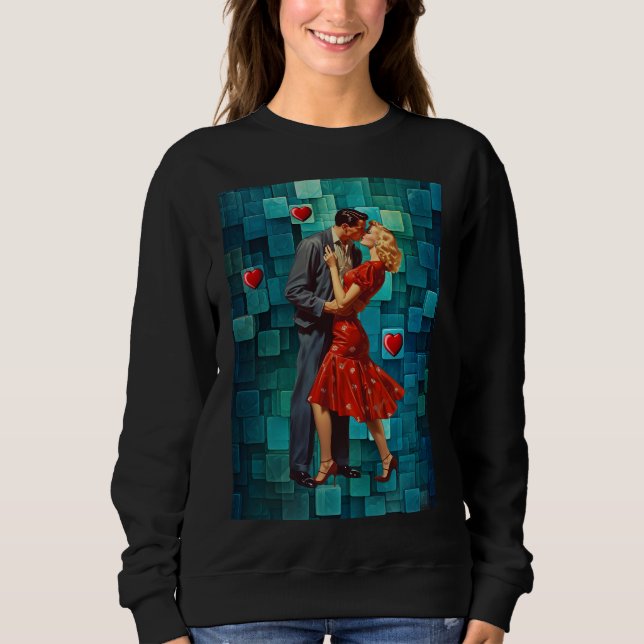 SWEATSHIRT VINTAGE VALENTINE PASSION (Devant)