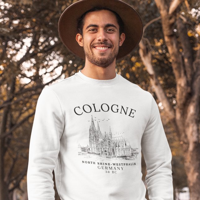 Sweatshirt Vintage View of Cologne Cathedral Germany (Créateur téléchargé)