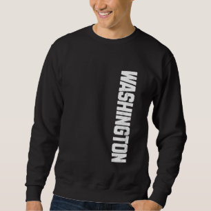 Sweatshirt Vintage Washington Home City State Pride Varsity W