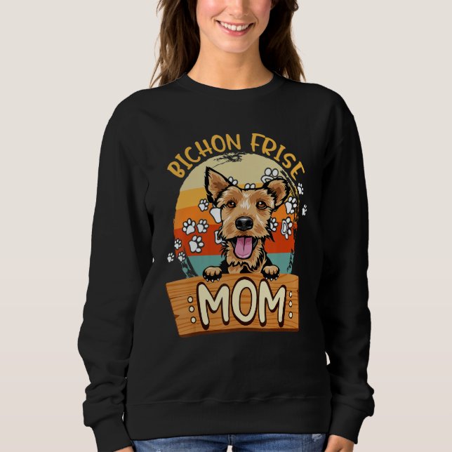 Sweatshirt Vintage Welsh Terrier Mom Welsh Terrier Dog (Devant)