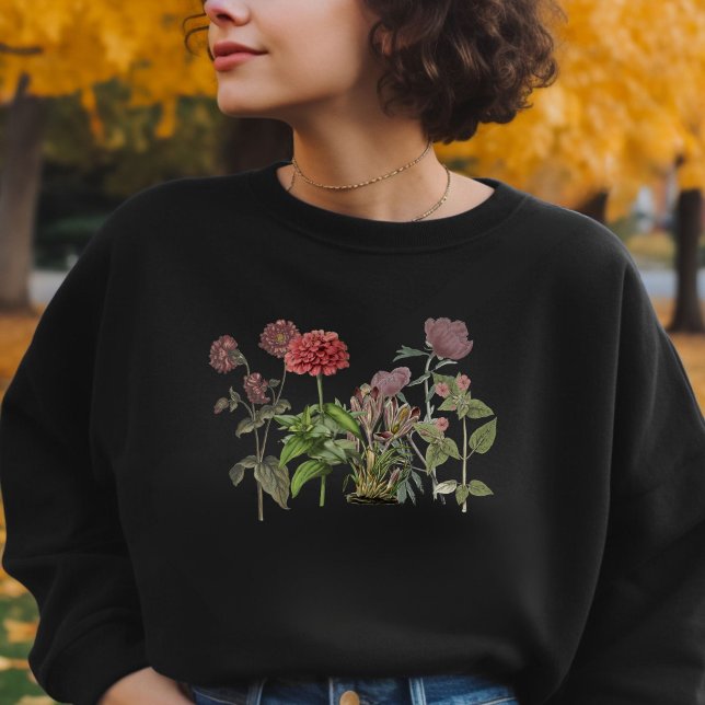 Sweatshirt Vintage Wildfloflower Boho jardinage Plante Lover (Créateur téléchargé)