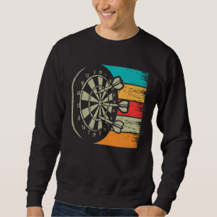 Sweatshirt Vintages fléchettes en tableau noir Bullseye Arro