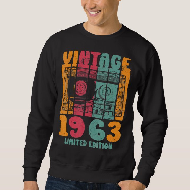 Sweatshirt Vintages grands succès 1963 Anniversaire rétro (Devant)