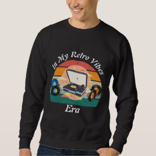 Sweatshirt vinyle rétro vintage