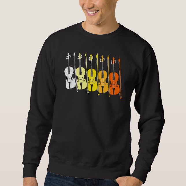 Sweatshirt Viola Team  music teacher  musician  sunset colour (Devant)