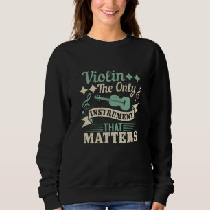 Sweatshirt Violer le seul instrument qui compte