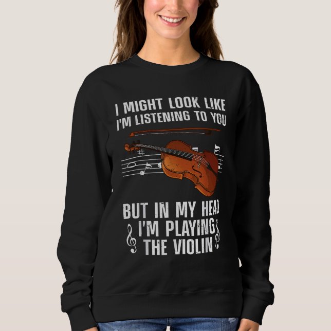 Sweatshirt Violon cool Pour Hommes Joueuse Violoniste Viola C (Devant)