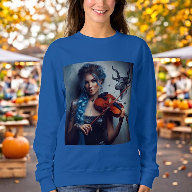 Sweatshirt Violon musicien Taurus Zodiac (Créateur téléchargé)