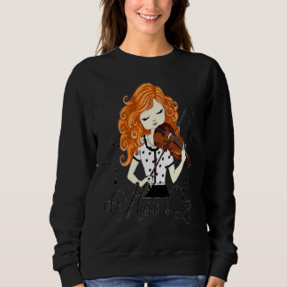 Sweatshirt Violon  Violon Robe Musical  Jeunesse