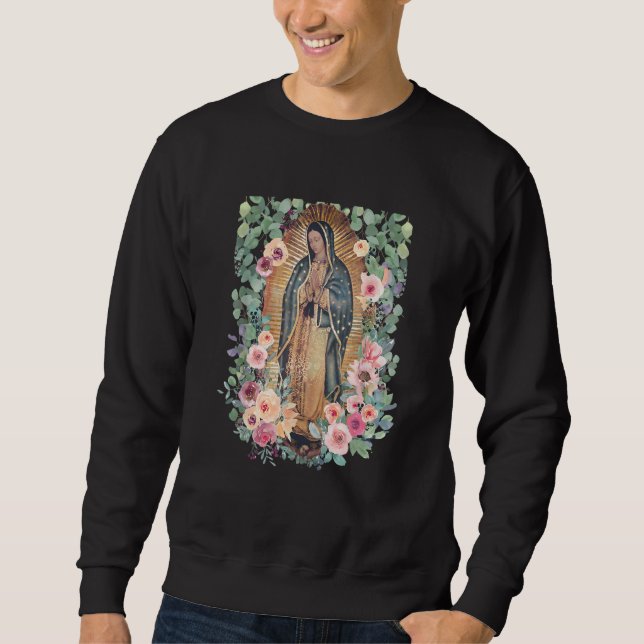 Sweatshirt Virgin Mary Our Lady Virgen de Guadalupe Women's (Devant)