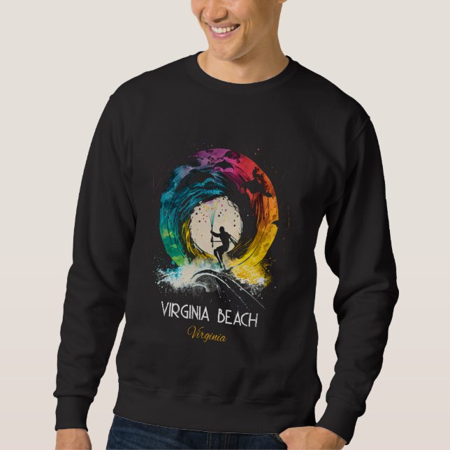 Sweatshirt Virginia Beach Virginia (Devant)