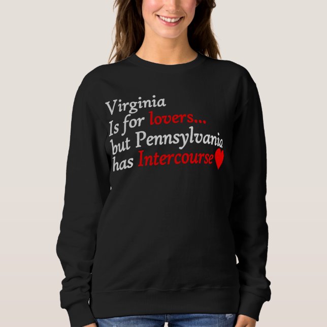 Sweatshirt Virginie Mais La Pennsylvanie A Un Cool Interactiq (Devant)