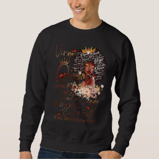 Sweatshirt Virgo Queen sucré comme bonbon Anniversaire pour f