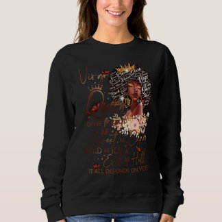 Sweatshirt Virgo Queen sucré comme bonbon Anniversaire pour f