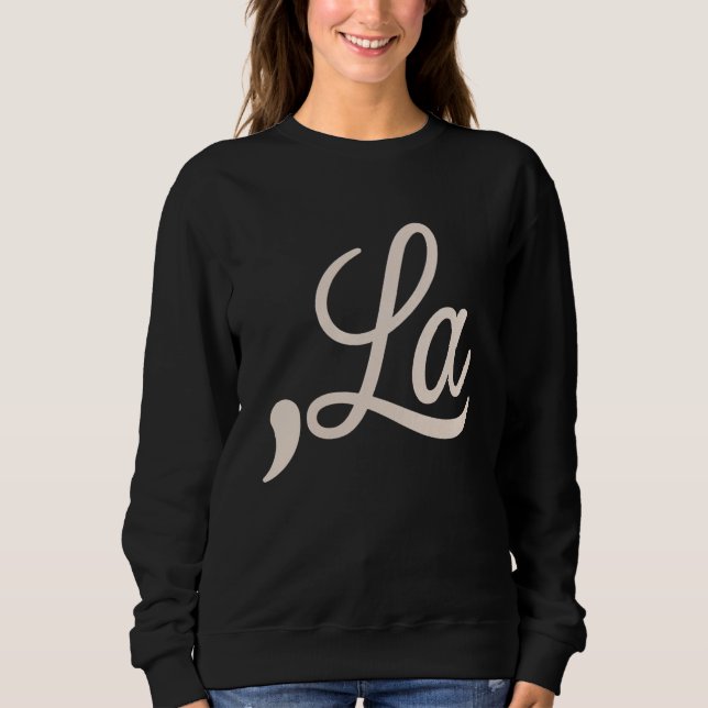 Sweatshirt Virgule La 2024 Pour L'élection Présidentielle Drô (Devant)