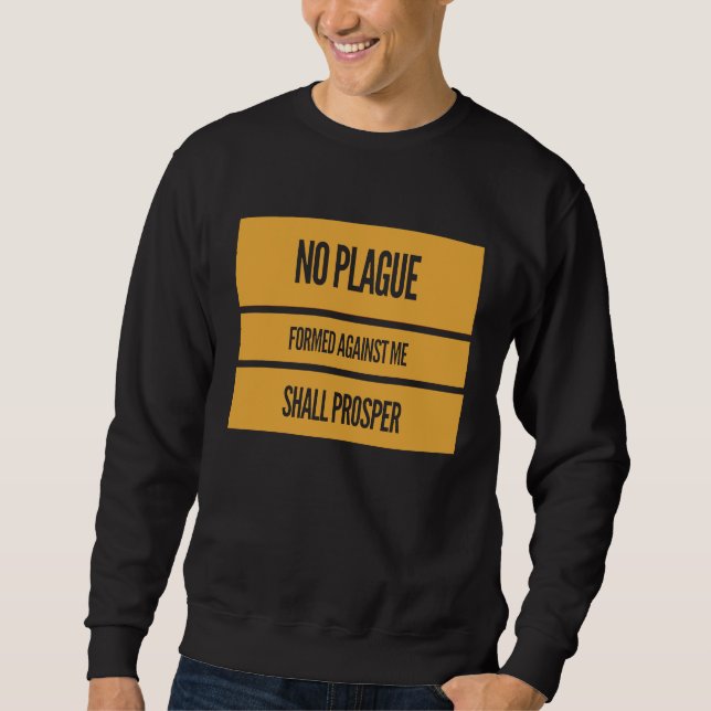 SWEATSHIRT VIRUS DE LA PESTE GRIPPE ÉCRITURE BIBLIQUE CADEAU  (Devant)