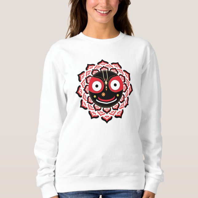 Sweatshirt Visage de Lord Jagannath Chakra Dieu hindou (Devant)