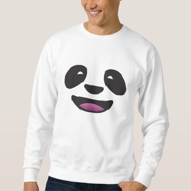 Sweatshirt Visage de panda - faune animale mignonne (Devant)