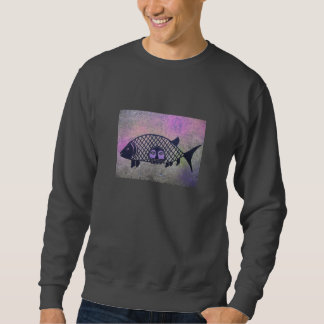 Sweatshirt visage de poissons