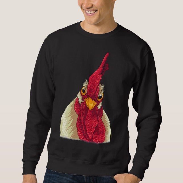 Sweatshirt Visage de poulet D (Devant)