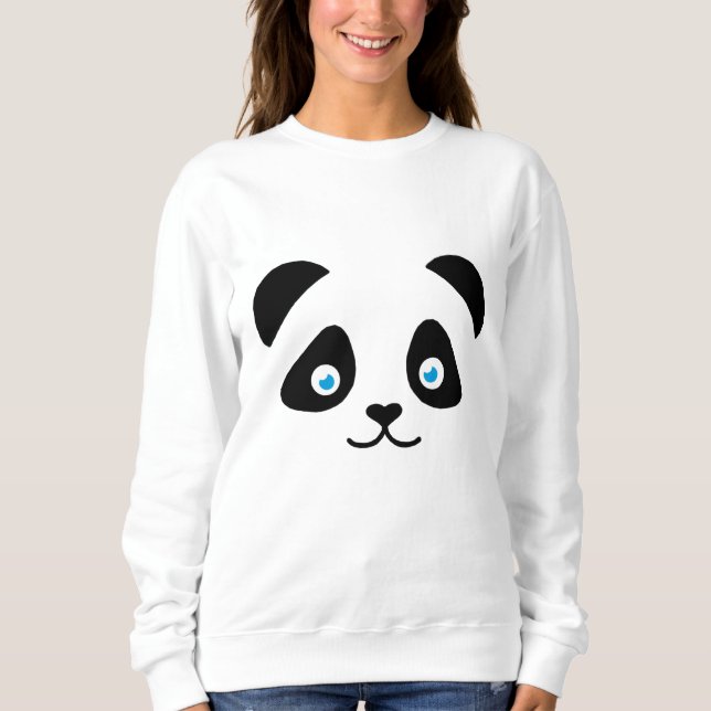 Sweatshirt visage d'ours panda (Devant)