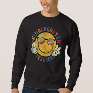 Sweatshirt Visage heureux groovy sourire professeur de matern