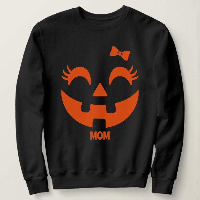 Sweatshirt Visage personnalisé Jack O'Lantern (Design devant)
