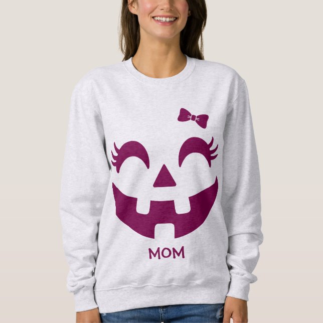 Sweatshirt Visage personnalisé Jack O'Lantern (Devant)