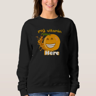 Sweatshirt Vitamine C orange