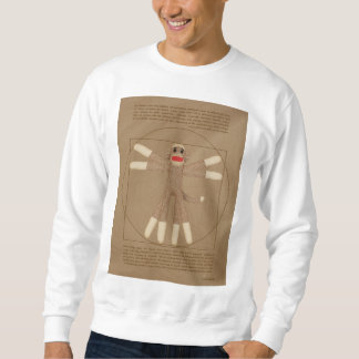 Sweatshirt Vitruve blanc de singe-soc