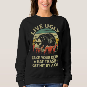Sweatshirt Vivez Vilain Fake Votre Mort Mangez Les Déchets Fr