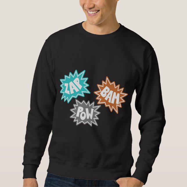 Sweatshirt VLAN prisonnier de guerre FX sain comique - orange (Devant)