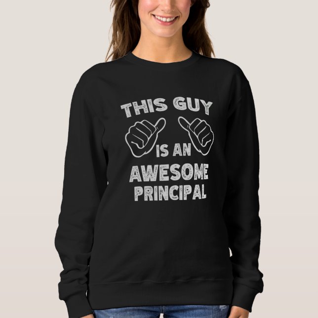 Sweatshirt Voici à quoi ressemble un directeur formidable   (Devant)