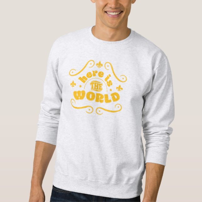 Sweatshirt Voici le monde (Devant)