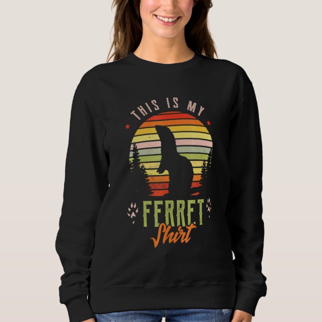 Sweatshirt Voici Ma Citation Ironique Ferret (Devant)