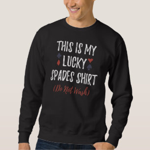 Sweatshirt Voici Mes Chanceuses Pique Pour Les Joueurs De Car