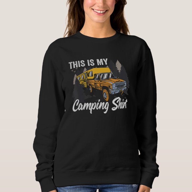 Sweatshirt Voici Mon Camping (Devant)