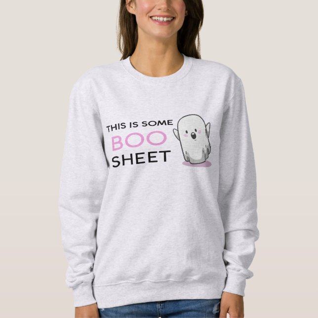 Sweatshirt Voici Une Feuille De Boite - Mignonne (Devant)