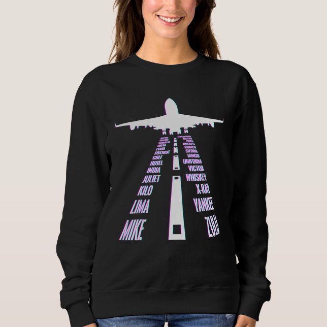 Sweatshirt Voie aérienne Pilote Phoneplan Abc Track (Devant)