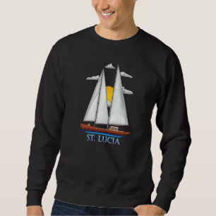 Sweatshirt Voile Nautique Côtière Sainte-Lucie