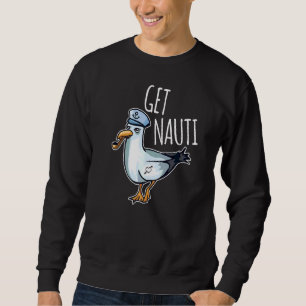 Sweatshirt Voile Sea Gull Sailer Nautics Pun Nautical Boa