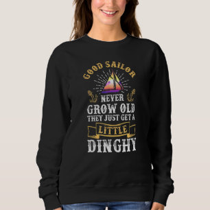 Sweatshirt Voilier Ne Jamais Croître Vieux Bateau À Voile Din