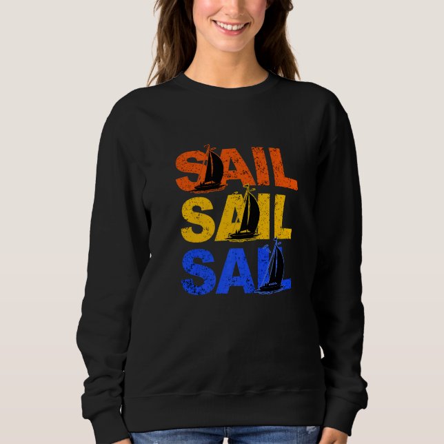 Sweatshirt Voilier Voilier Capitaine Ancre Embarquement Voili (Devant)