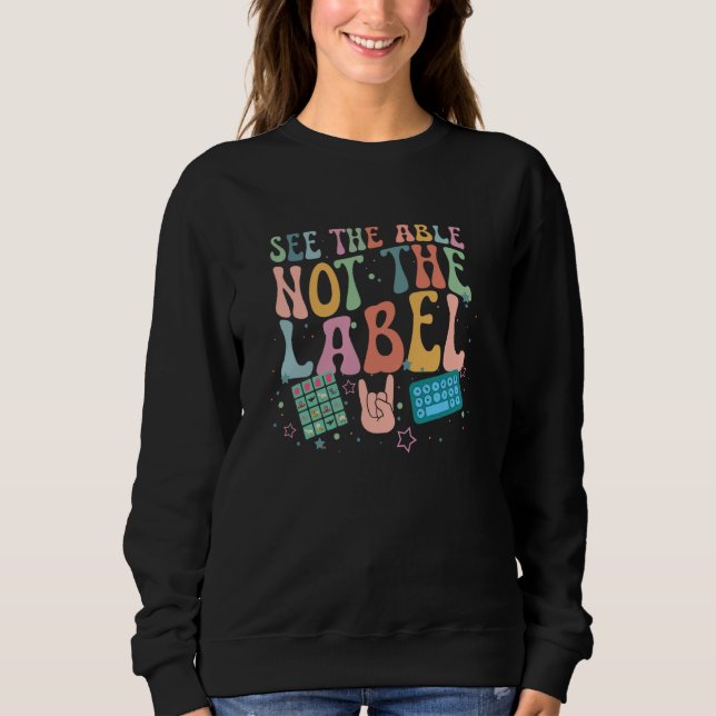 Sweatshirt Voir Able Comportement Analyst Analyse Comportemen (Devant)