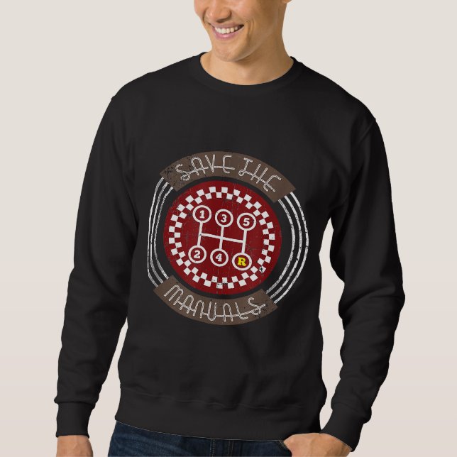 Sweatshirt Voiture Enregistrer Les Manuels (Devant)