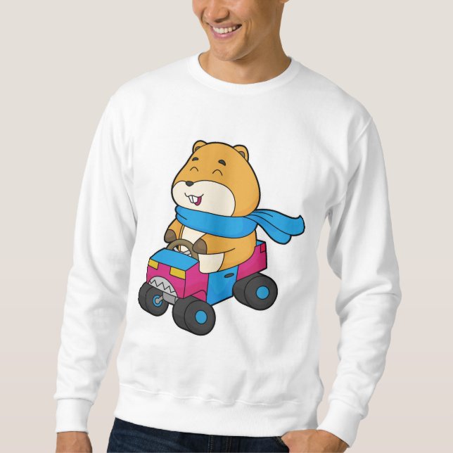 Sweatshirt Voiture Hamster (Devant)
