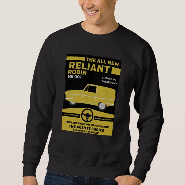 Sweatshirt Voiture Robin Reliant (Devant)